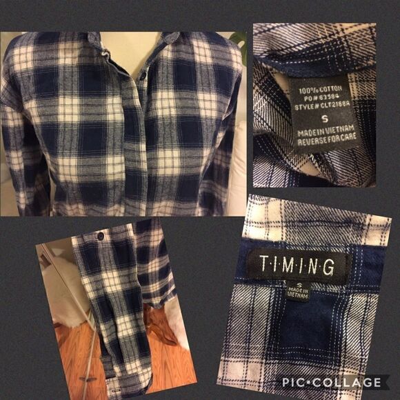 🎈TIMING PlaidButton Down Shirt S🎈Clearance! 2/$15-3/$25 - Picture 3 of 8
